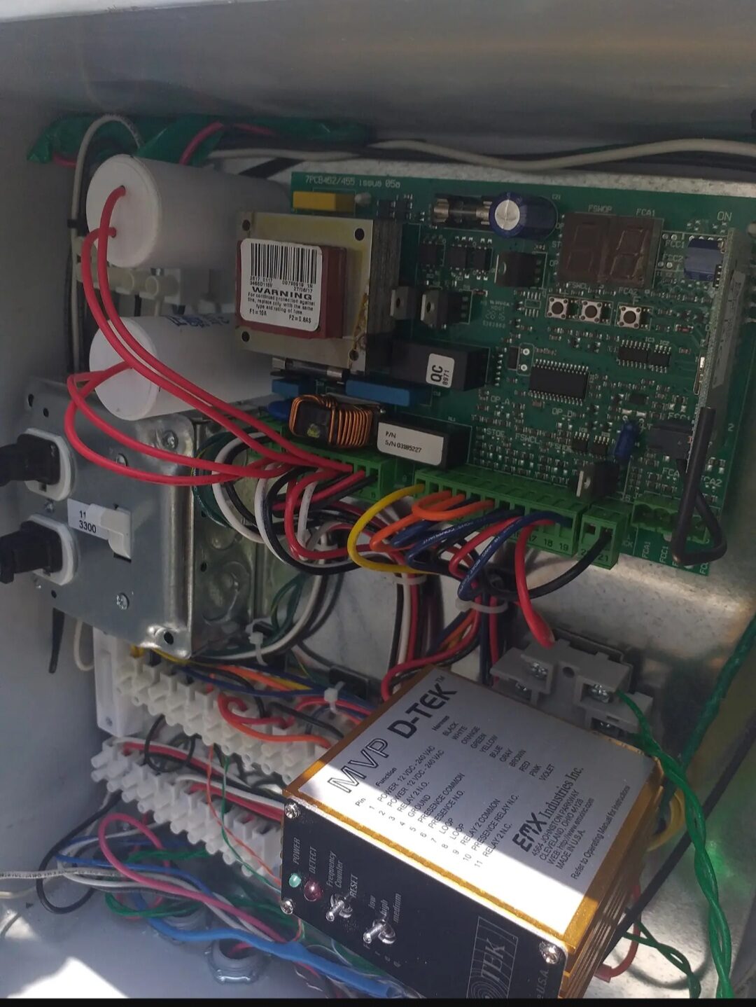 Access control and gate wiring panel